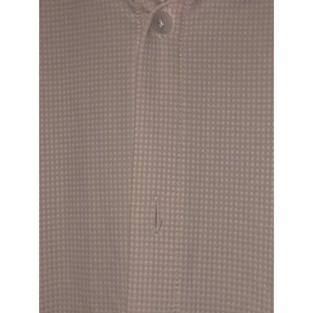Mizzen+Main Spinnaker Pink Micro Check Performance Dress Shirt XL Trim Fit Mens